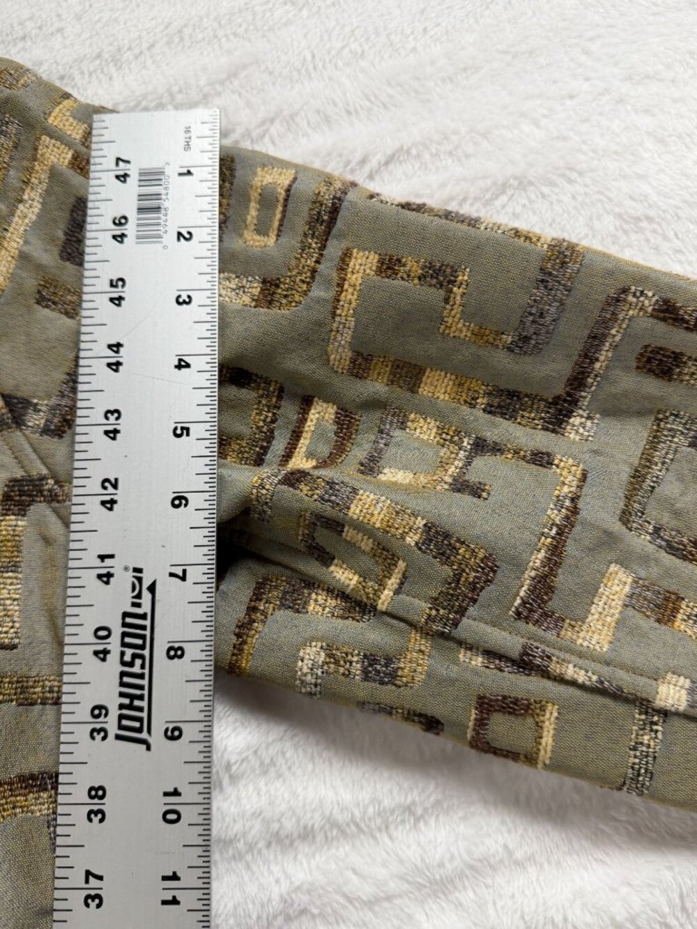 Première Reversible Jacket Green Gold Metallic Abstract Geometric Art To Wear XL - Picture 14 of 14
